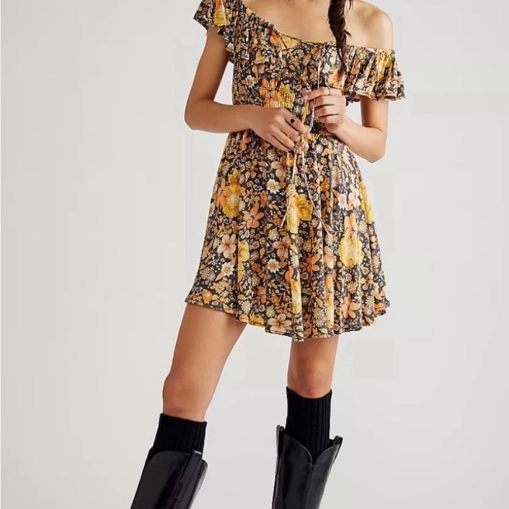 SPELL Off-Shoulder Dress
